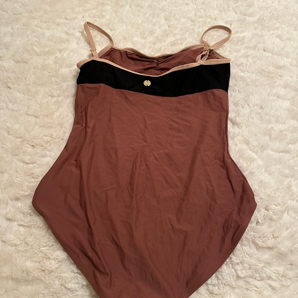Bodile Polina leotard in obsidian rosewood nougat - Picture 4 of 7